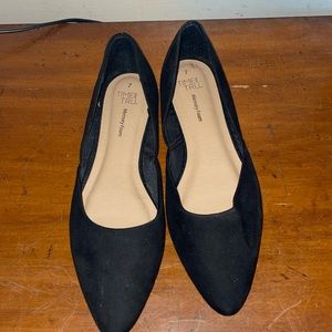 Black flats size 7